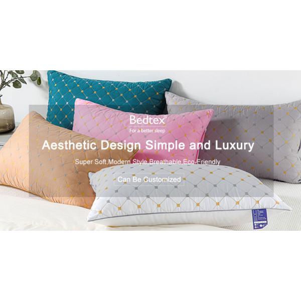 1.5-2 Kg Hilton Pillow Double Line Custom and Soft Hotel Bed Pillows for Hot Discounts