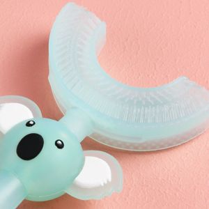 Buy cheap 360 Manual Baby Silicone Teether Toothbrush Eco Friendly Bear Shaped from wholesalers