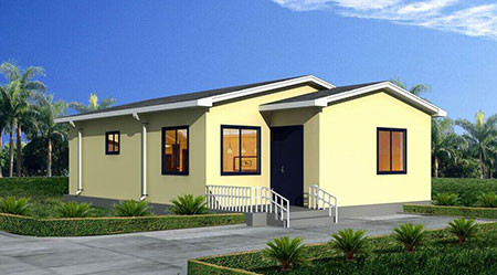 Buy cheap Environmental Friendly Red WPC House With EPS Sandwitch Panel / Steel Frame from wholesalers