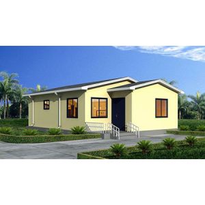 Buy cheap Environmental Friendly Red WPC House With EPS Sandwitch Panel / Steel Frame from wholesalers