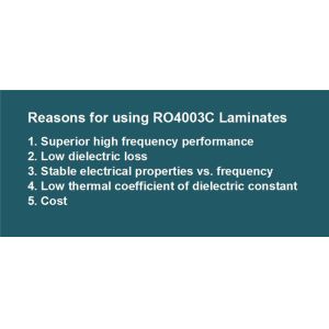 Rogers 4003C High Frequency PCB with 8mil, 12mil, 20mil, 32mil and 60mil Coating