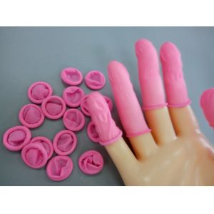 Buy cheap Pink ESD Finger Cots Anti Static Cleanroom Finger Cots from wholesalers