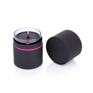 Buy cheap Customized Black Round Candle Boxes Matte Lamination UV Printing from wholesalers