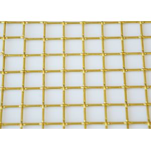 Buy cheap Antique Brass Woven Wire Mesh Large Diamond Hole Plain Weave from wholesalers