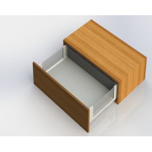 Buy cheap Glass Panel Soft Close Tandembox Drawer Systems Kitchen Drawer Slim Without Light from wholesalers