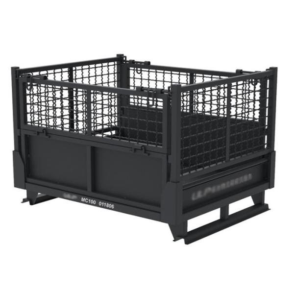 Buy cheap Lockable Pallet Storage Cage Woven Wire Mesh Inter Stackable from wholesalers