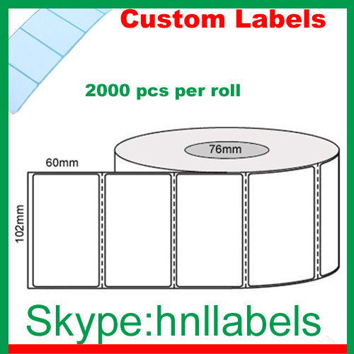Buy cheap Thermal Transfer Labels 102mmX60mm/1 Plain Transfer Roll Perm,Perfs,2,000Lpr, 76mm core from wholesalers