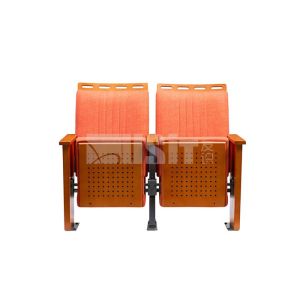 Steel Structure Base Wood Arm Lecture Hall Seating