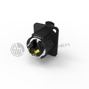 XLR Audio Power Female Socket Connector 4 Pin Microphone IP40