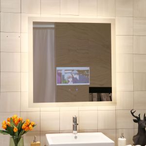 Anti Fogging Vanity Mirror With Lights Energy Saving Battery Led Bathroom Mirror