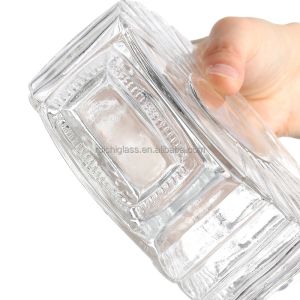 Buy cheap Vodka Tequila Brandy Rum Glass Bottles with Gold Caps and Hot Stamping Surface Handling from wholesalers