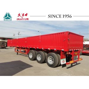 SUNSKY 3 Axle 40ft Flatbed Trailer 40T Payload With Drop Side Wall