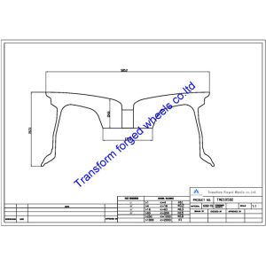 Buy cheap TM218502 21X8.5 inches forged wheels monoblock wheels blanks Dimple style barrel and rims product