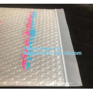 Buy cheap Recyclable Reusable PE Bubble Zipper Bag Slider Bag For Cosmetic Lash Goods Package US Free Shipping Cosmetic Makeup from wholesalers