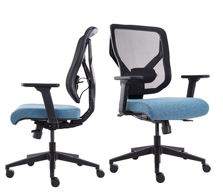 Buy cheap ODM Computer Task Chairs Adjustable Blue Ergonomic Desk Chair from wholesalers