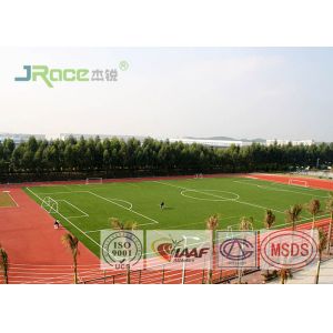 Professional Rubber Flooring Track Surface , Blue Running Track Material