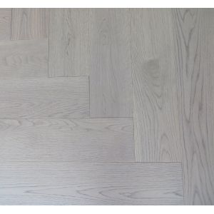 Buy cheap Light Grey Herringbone Parquet Flooring Russian Oak Fishbone Wood Flooring Premium product