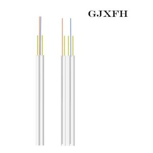 Buy cheap LSZH PVC FTTH Drop Fiber Optic Cable 4 Core Single Mode FRP Strength from wholesalers