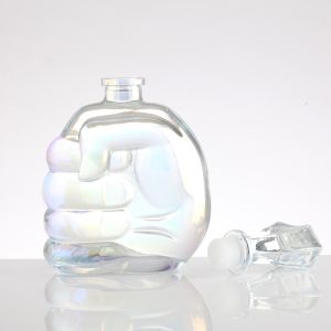 Buy cheap Transparent Liquor Glass Bottle with Hand Model Creative Design and High Capacity from wholesalers