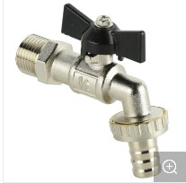 Buy cheap Custom Brass Bibcock Nickel Plated Washing Machine Bibcock valve from wholesalers