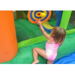 0.55mm Tarpaulin Plato Pool Slide Inflatable Water Parks