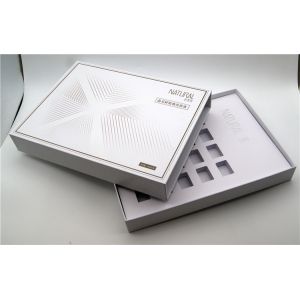 Buy cheap Personalized Black White Cosmetic Drawer Gift Boxes With EVA Tray from wholesalers