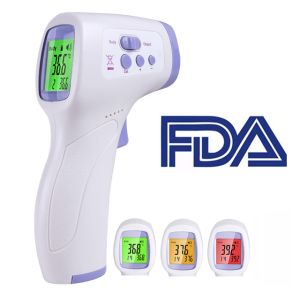 China Liquid Crystal Display Non Contact Handheld Infrared Forehead Thermometer on sale