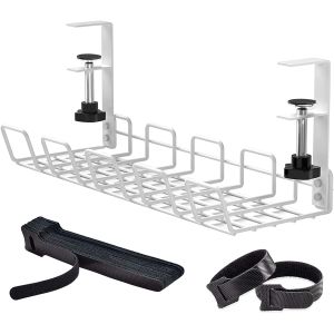 Buy cheap 390x160x125mm White Cable Management Tray for Office and Home Wire Management Tray from wholesalers