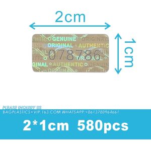 Authentic Hologram Labels/Stickers Silver Transfer Tamper Evident Security