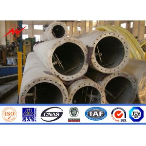 Buy cheap Tubular Telecommunication Monopole Transmission Tower With Powder Coating from wholesalers