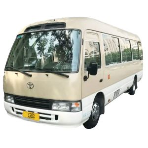 Mechanical Braking System Used Petrol Car 19 20 Seats Toyota Coaster Bus