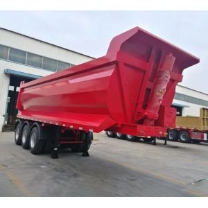 60t Load Capacity Rear Dump Trailer Wabco Relay Valve Durable