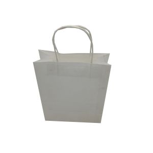 Unisex Handle Paper Bag , Rectangle Small Kraft Bags With Handles