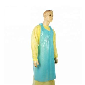 Buy cheap Antibacterial Plastic Disposable Aprons , Waterproof Protective Clothing Aprons from wholesalers