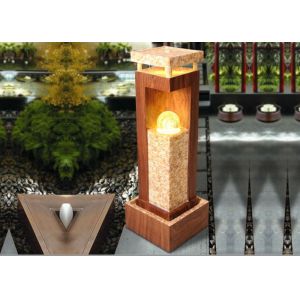 Buy cheap 38 Inch Sandstone Glass Sphere Water Feature from wholesalers