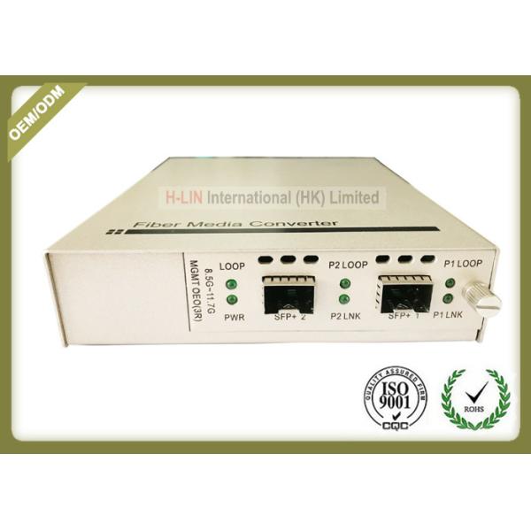 Quality Standalone Type Optical Media Converter 10G - BASE - FX With Full State LED Display for sale