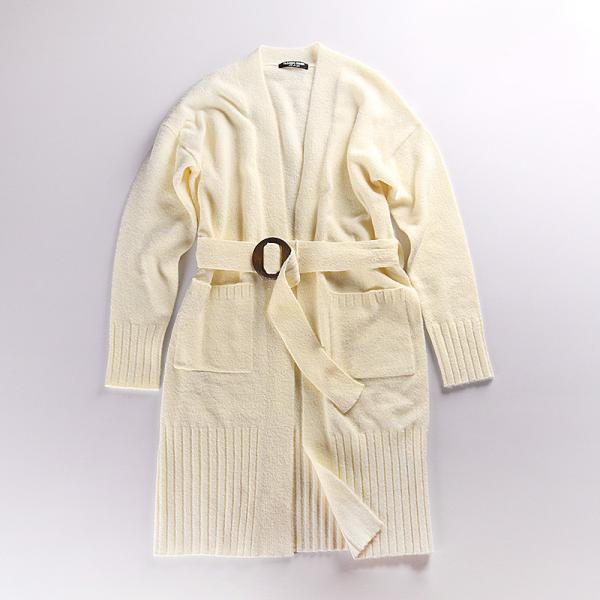 Buy cheap Ladies Cream Longline Belted Cardigans S M L XL from wholesalers