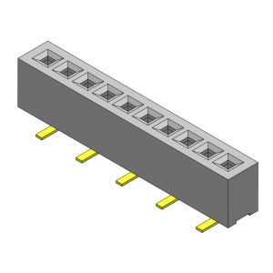 Buy cheap Female Header Connector 1.00mm Single Row SMT Type 1*2PIN To 1*40PIN H=2.10mm from wholesalers