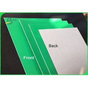 Buy cheap 1.2mm Hard Stiffness Laminated Green / Grey Chipboard Straw Board For Packing Boxes from wholesalers