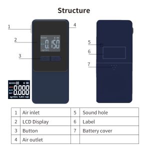 Buy cheap AT808 Portable Alcohol Tester with Advanced Fuel Cell Sensor Bluetooth Connectivity to AlcoCHECK App Large LCD Display from wholesalers