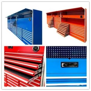 Stainless Steel Handles Custom Series Combination Garage Cabinets for Storage