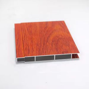 6063 Aluminium Box Rectangular Profile Wood Grain Square Aluminium Profile