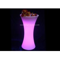 Buy cheap Poseur Table Light Up Flower Pots PE Plastic Material Multi Colors For Wine Cooling product