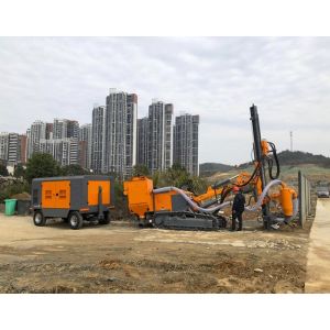 185cfm portable high capacity diesel engine driven screw air compressor for high