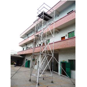Buy cheap Lightweight Mobile Scaffold Tower Safe Aluminum Ringlock Scaffolding product