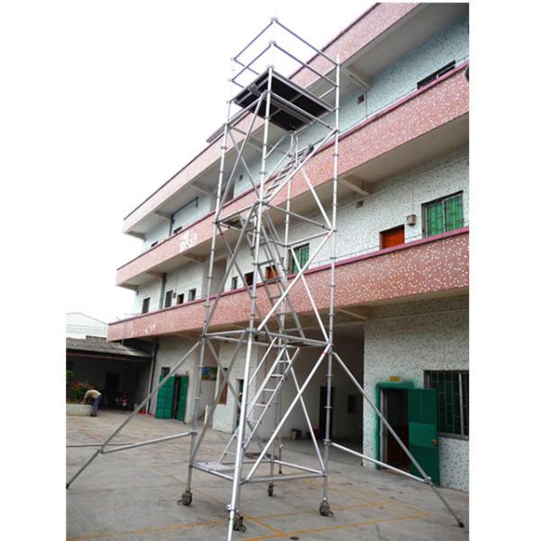 Buy cheap Ring Lock Aluminium Scaffold Tower 1.8mm Thickness 2-50m Height GS CE Certification from wholesalers