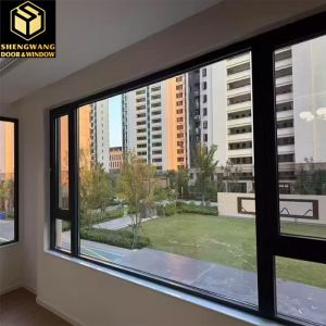Buy cheap Powder Coated Aluminum Sliding Swing Window With Black Slide Up Aluminum Window product