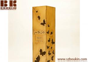 China Personalized Wedding Wine Box, Personalized Anniversary Wine Box, Wooden Engraved Wine Box, Rustic Wood Wine Box, Custom on sale