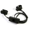 Buy cheap Flat Angle ELM327 OBD2 16 Pin Male To Female OBD II Extension Cable with Power Switch from wholesalers