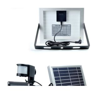 Solar Rechargeable emergency LED flood light IP65 with PIR sensor camping